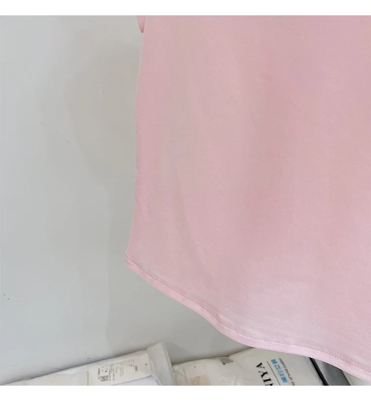 AOSSVIAO 2026 Summer Solid Color Women's Short Sleeve T-Shirt American Vintage Y2K Slim Basic O-Neck Tee Trendy Slim Fit Tops