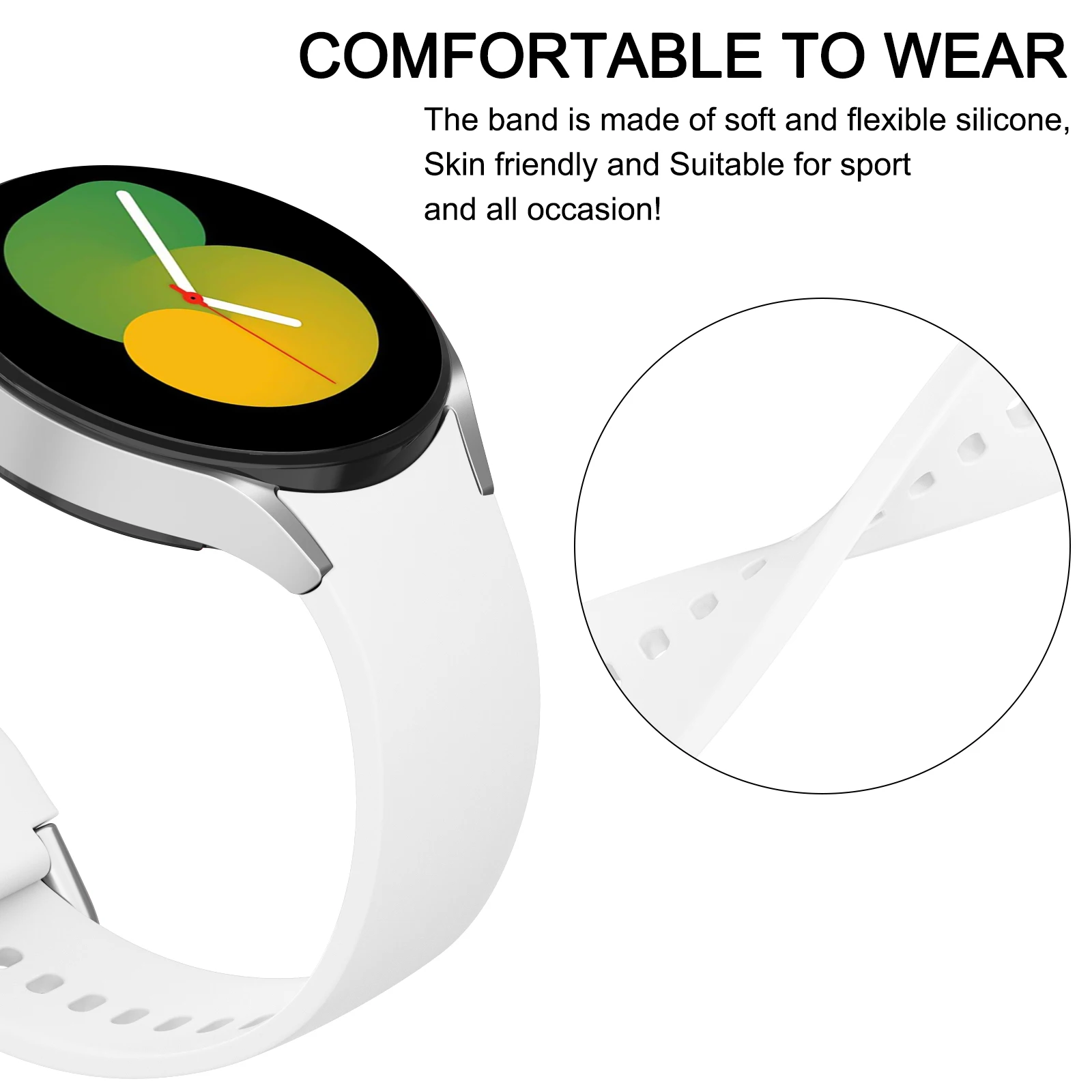 Coque TPU et bracelet en silicone pour Samsung Galaxy Watch 4, 5, 6, 7, 40mm, 44mm, bande, housse de protection d'écran, pare-chocs pour Galaxy Watch 4, 5, 6, 7