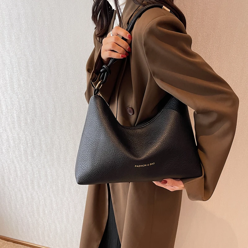 Luxury Designer Soft Leather Handbag 2023 Vintage Shoulder Bag for Women Classic Rope Handle Tote Bags Sac A Main Femme Bolsos