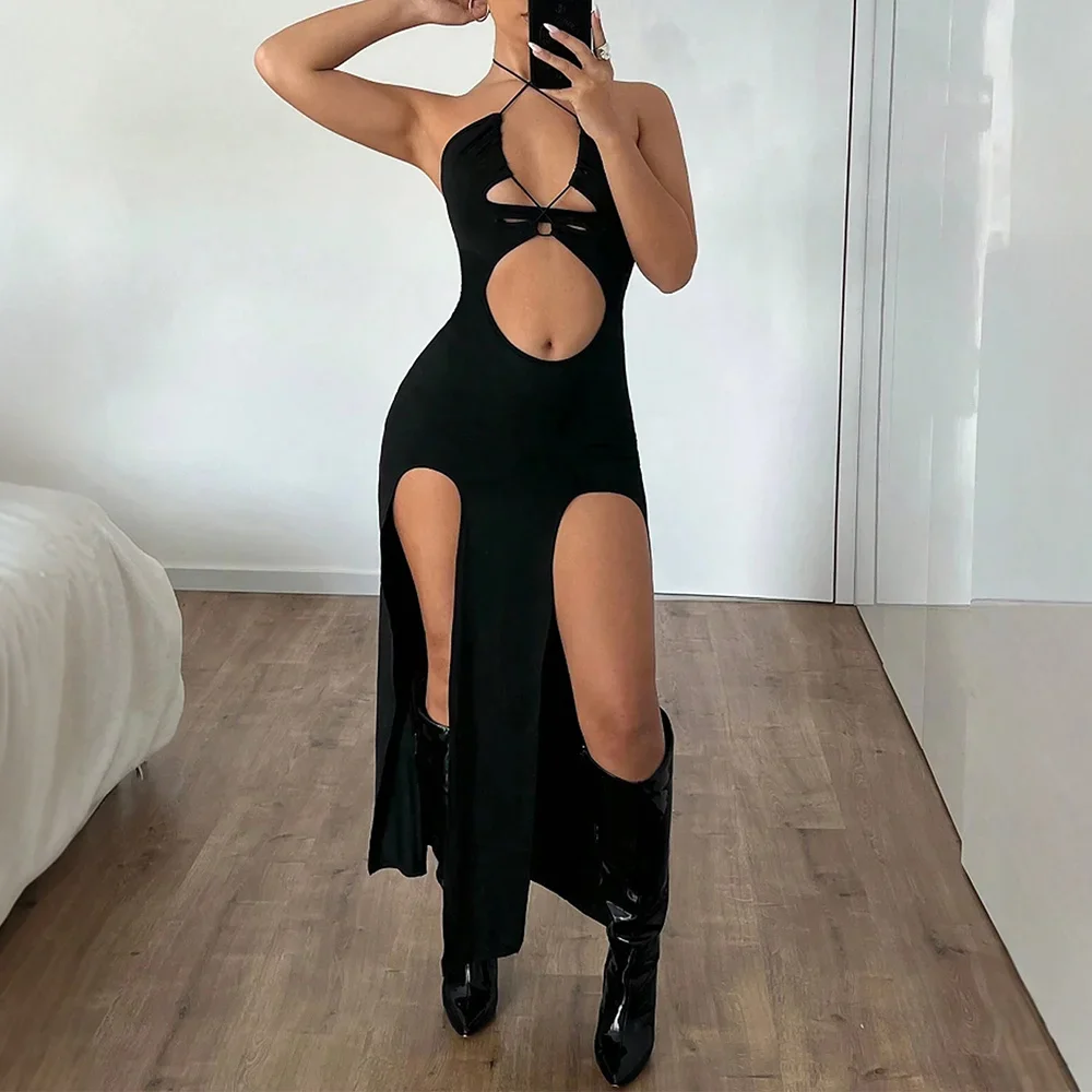 فساتين الربيع الصيف مثير انقطاع الشق بلا أكمام قبالة الكتف صالح و مضيئة فساتين النادي الليلي للنساء