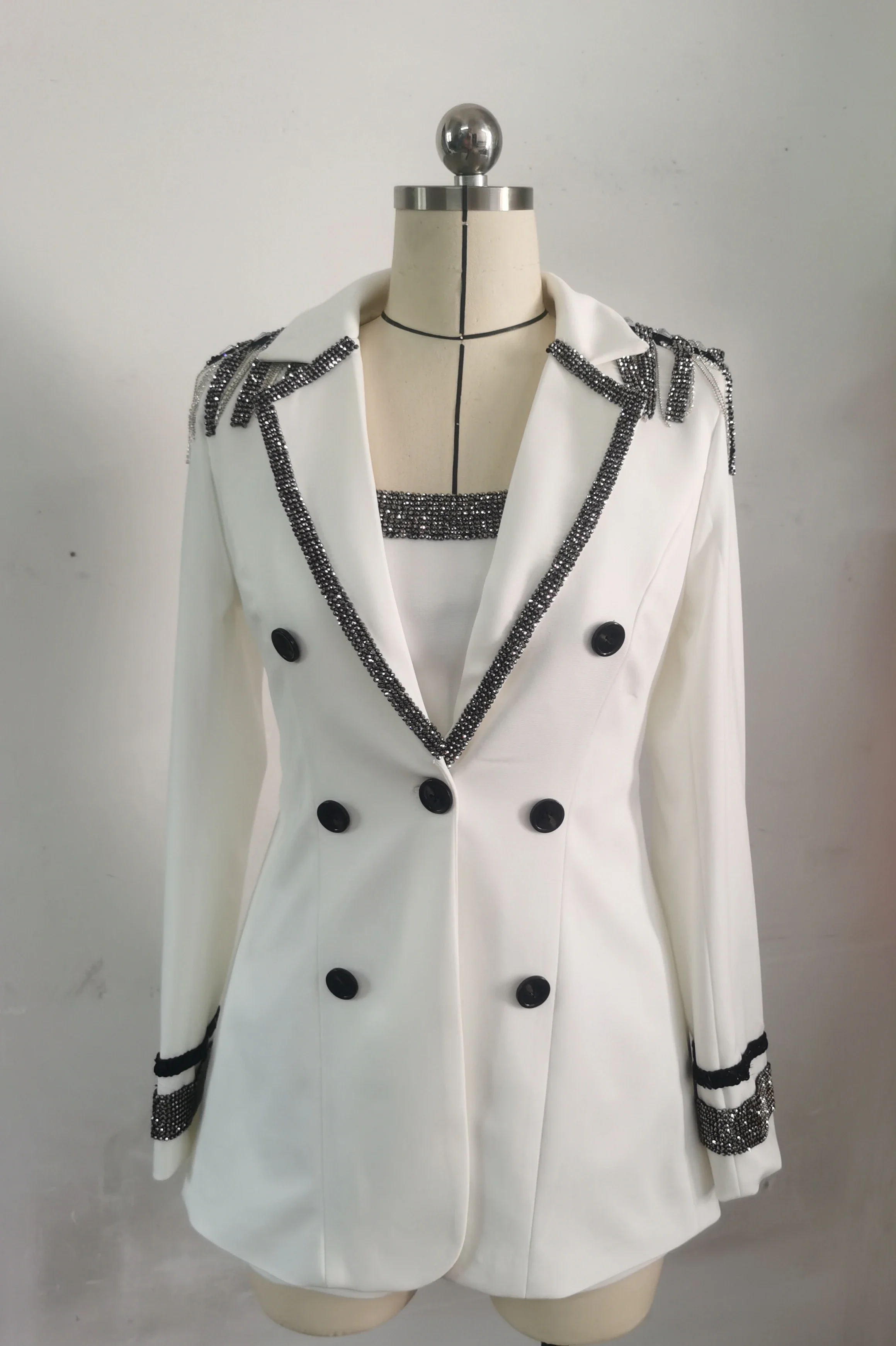 زي أداء مرحلة رقص الجاز الحديث للنساء بدلة أداء جولة المغني مادة البوليستر العرقية Faion 2025