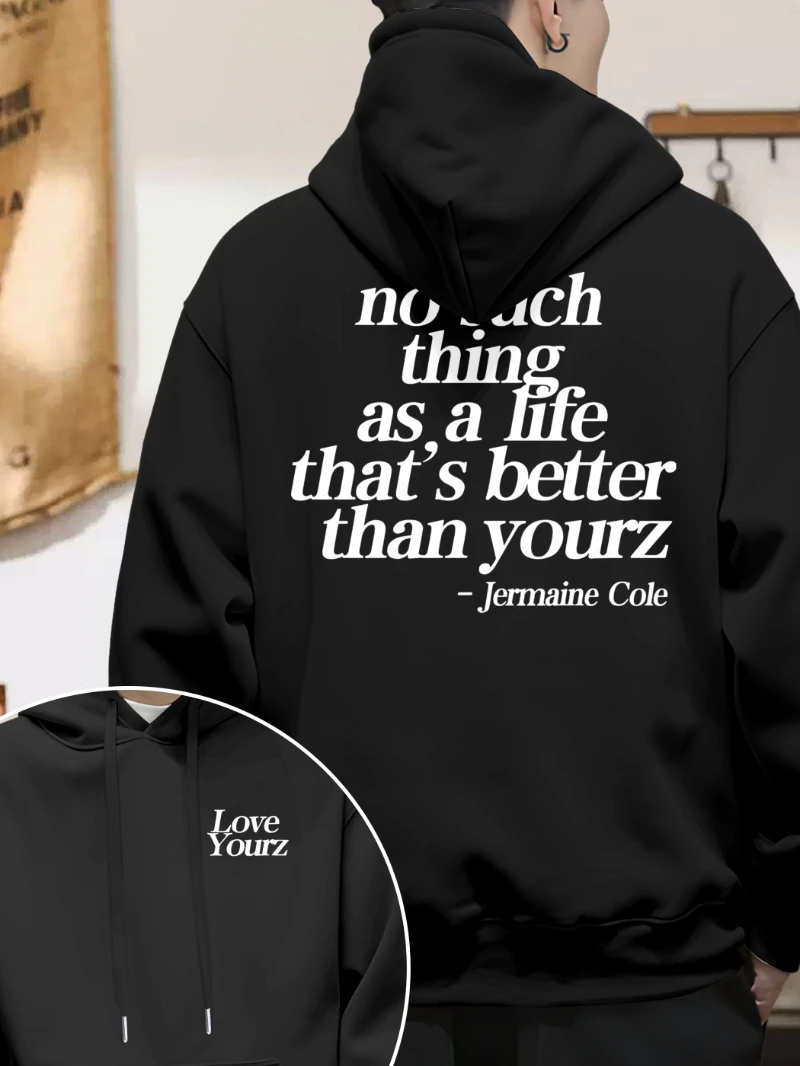 

2025 Autumn and Winter No Thing A 's Better Printed Cotton Hoodie High-end Luxury Is for Both Men and Women Top