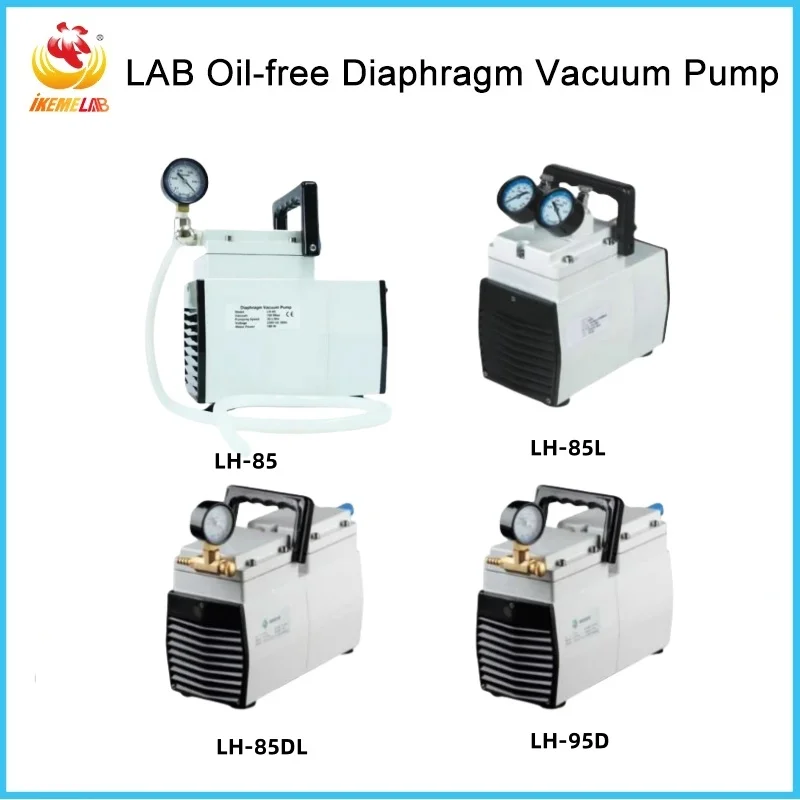 

IKEME Lab Vacuum Pump 30L/min Oilless Diaphragm Vacuum Pump Negative Pressure Oil Free Vacuum Pump Bomba De Vacio