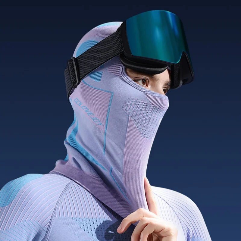 Winter Ski Riding Headgear Men's Women's  Motorcycle Neck and Face Warming Protective Masks Breathable High Stretch Quick-Drying