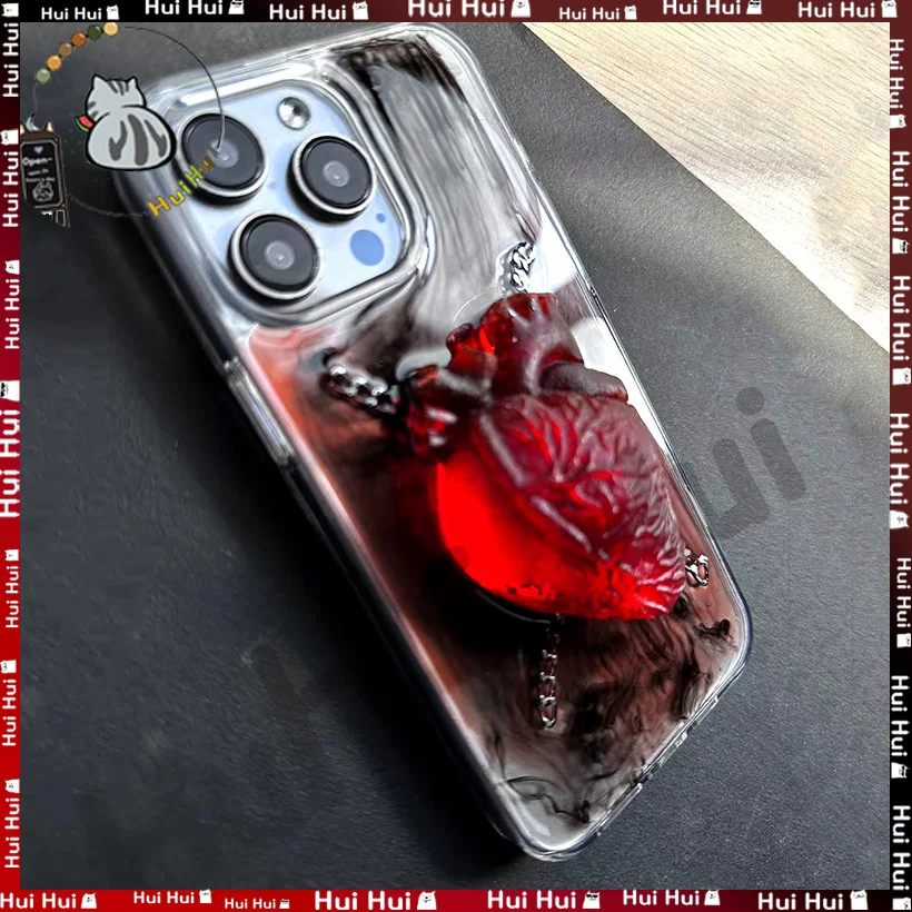 For Dark Myth Cthulhu Heart Apple 15 Pro Case Iphone 14 Promax High-End 16 Promax Hard Case 13 Niche Stereo 16 Pro Shockproof