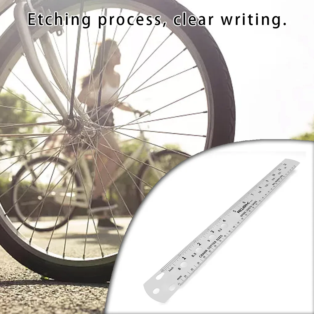 

Road Bicycle Spoke Ruler Length Gauge Crank Bearing Measuring Tools Locking Repairing Maintenance Rulers Accessory