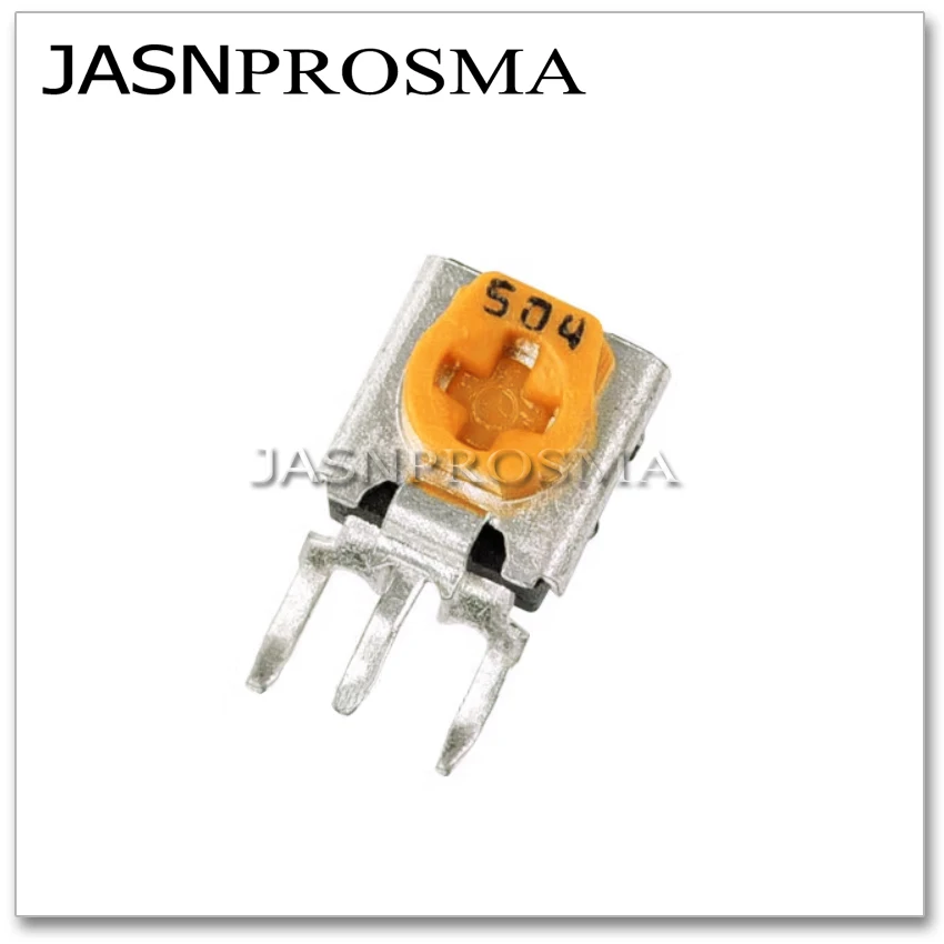 JASNPROSMA RM063 500PCS 100R 200R 500R 101 201 501 WH06-1C WH06 1C yellow Trimmer Potentiometer Variable adjustable Resistor OHM