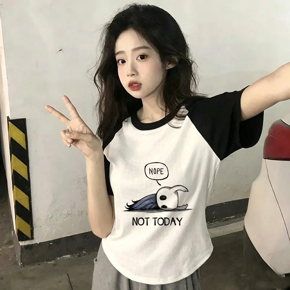 Hollow Knight t-shirt women korean fashion gyaru cutecore dollette manga t shirt graphic meme 2000s alternative  Psychedelic
