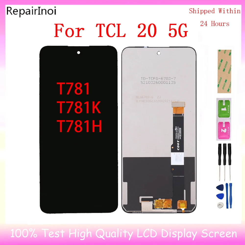 

6.67'' Original For TCL 20 5G LCD T781 T781K T781H Display Touch Panel Screen Digitizer Assembly For TCL 20 5G Display