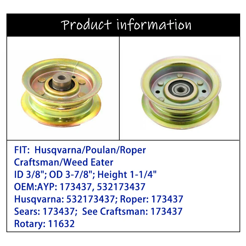 1Pc Lawn Mower Pulley Single Slot 42\