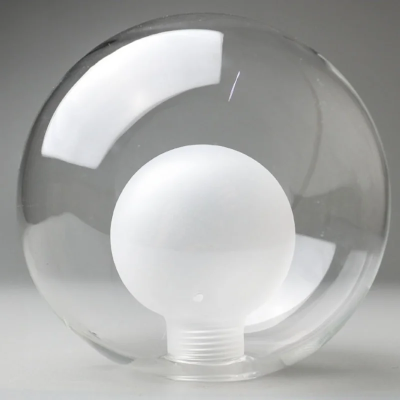 Glass Lampshade G4 G9 Spherical Ball Transparent Lighting Accessories Glass Lampcover