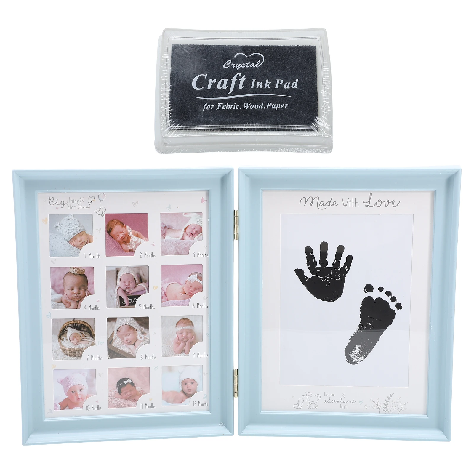 

Keepsake H prints Footprints Frame Durable Baby Picture Holder Growth Record Newborns Photo Frame Infant Photo Rack Baby Gifts