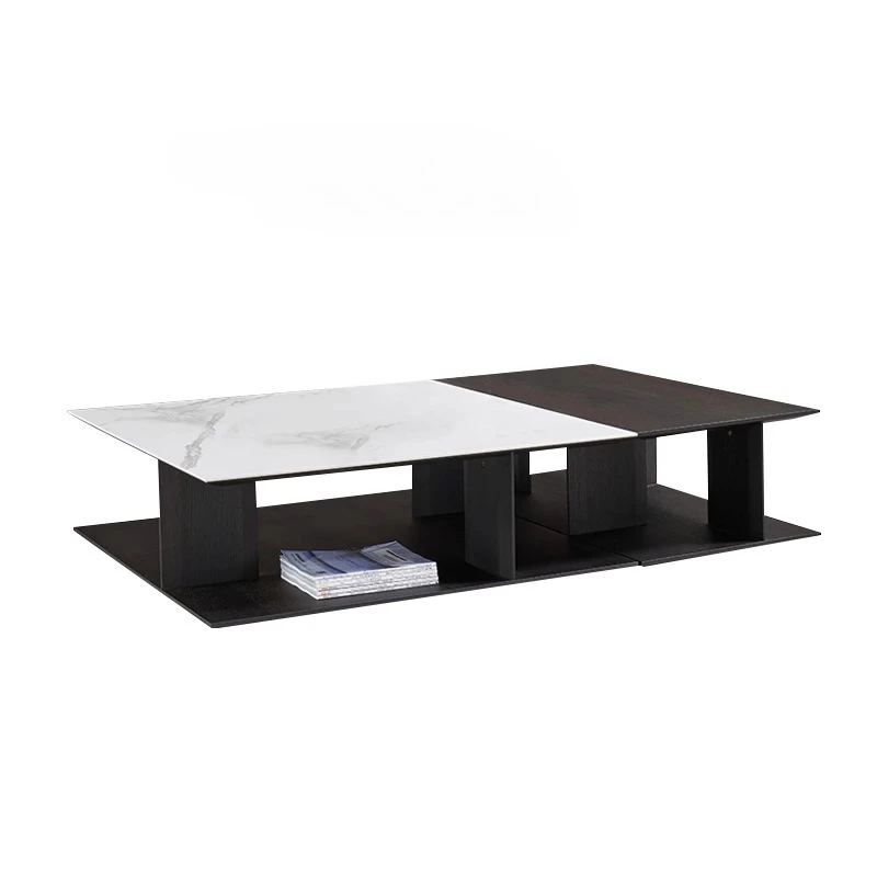 

Italian minimalist rock slab desktop living room furniture creative coffee table irregular shape coffee table