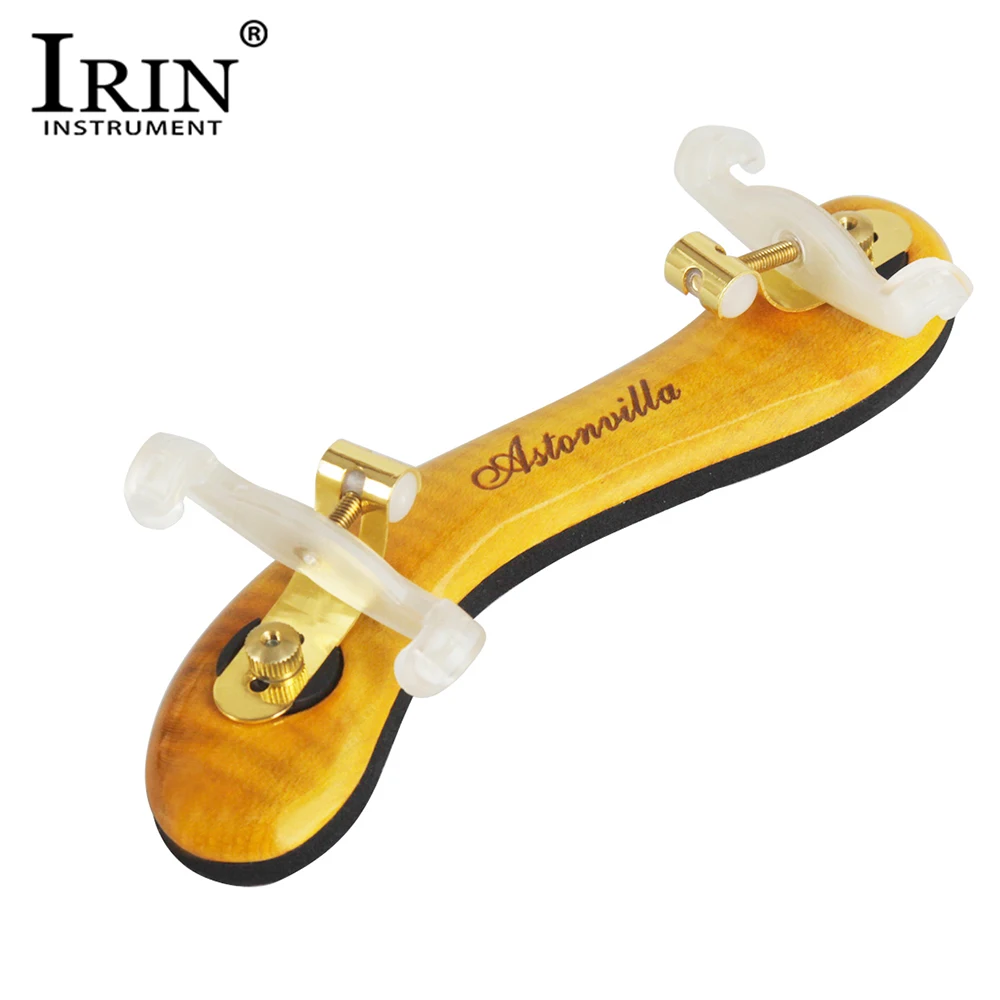 IRIN 4/4 Violin Shoulder Rest Adjustable 1/2 1/4 3/4 Fiddle Shoulder Rest Soft Maple Shoulder Rest Violin Parts Accessories