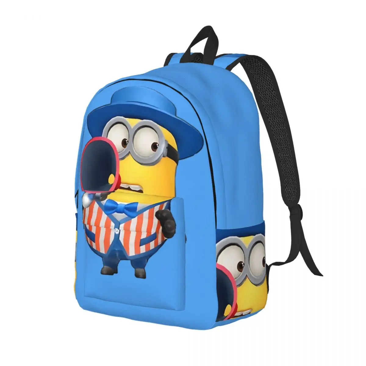 Fashion Minion Mark Use Loudspeaker Rucksack Campus Sturdy Shoulder Minion Despicable Me Unisex Bookbag Birthday