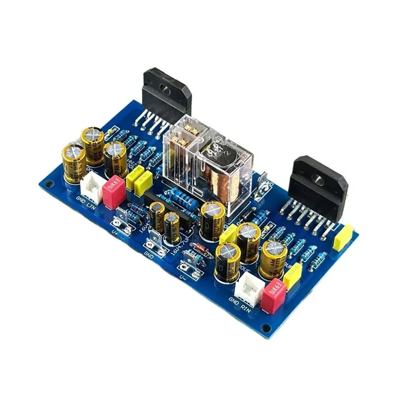 

Плата усилителя звука AU61-LM3886TF Hi-Fi стерео с двумя каналами и защитой динамиков