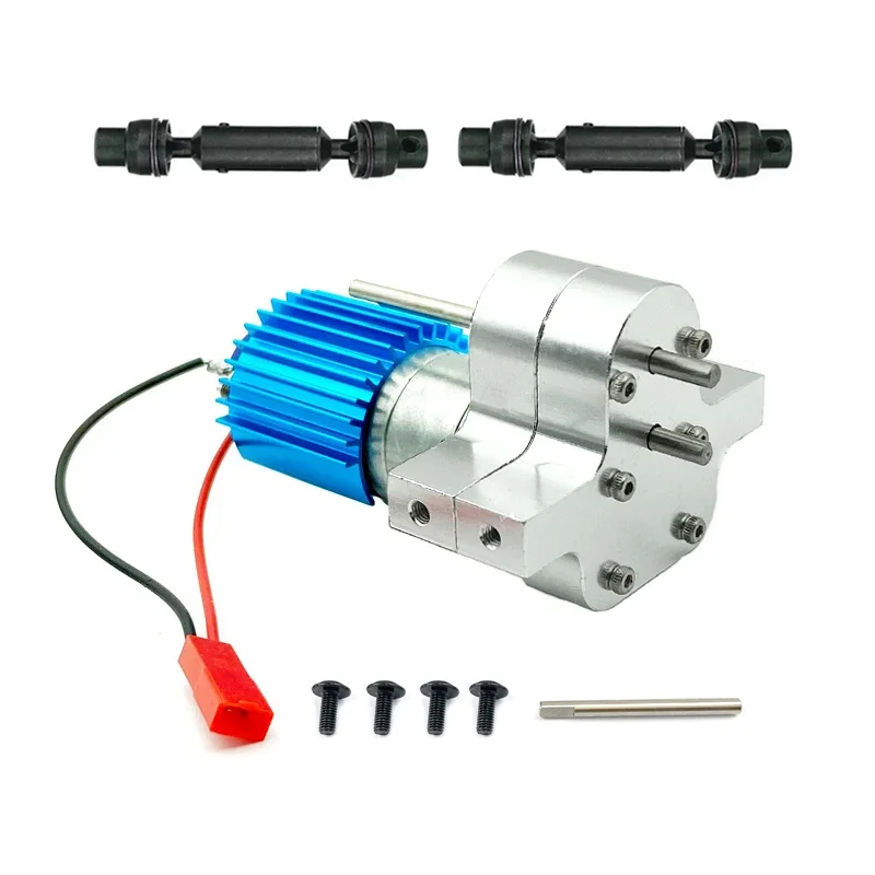 Metal 370 Motor Gearbox Gear Box with Drive Shaft for WPL C14 C24 B24 B36 MN D90 D99 MN99S RC Car Upgrades Parts Accessories