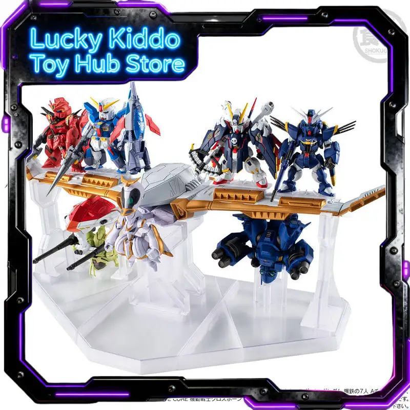 

Bandai Fw Gundam Converge Crossbone Gundam Steel Seven Shokugan Model With Display Base Collectible Set For Adult Collectors