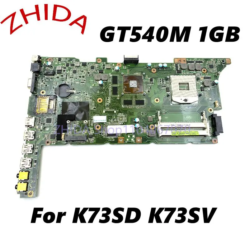 For ASUS K73SD K73SV MAIN BOARD GT540M 1GB HM65 DDR3 Laptop Motherboard Full test