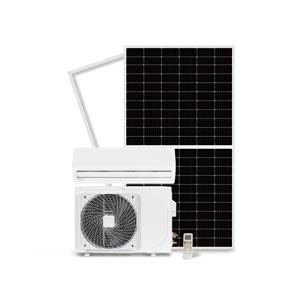 for 12000btu 18000btu 2hp 100% Solar Battery Powered Hybrid Split Solar Air Conditioner Solar Energy