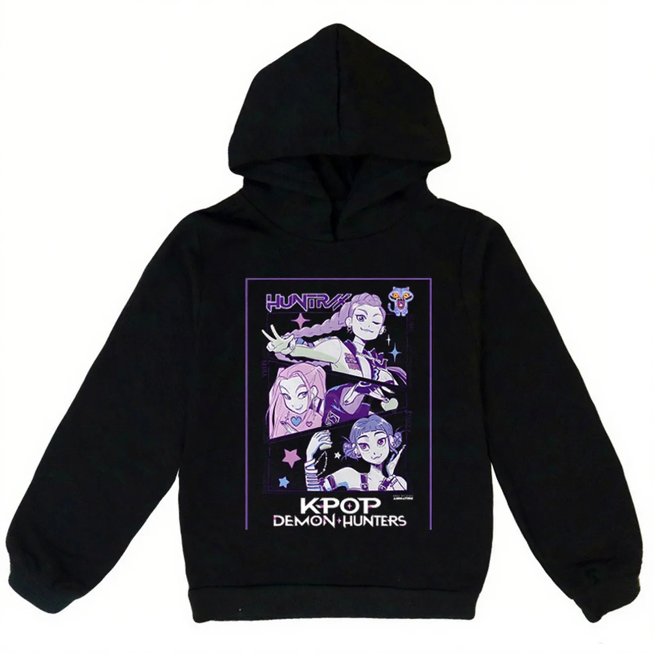 

Toddler Girl KPop Demon Hunters Hoodie Casual Sweatshirt Fashion Movie Inspired Child Top for Girls