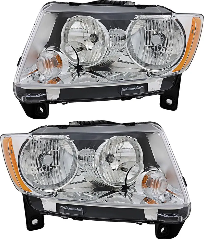 

Для Jeep Grand Cherokee комплект фар 2011 2012 2013, галогенные фары со стороны водителя и пассажира