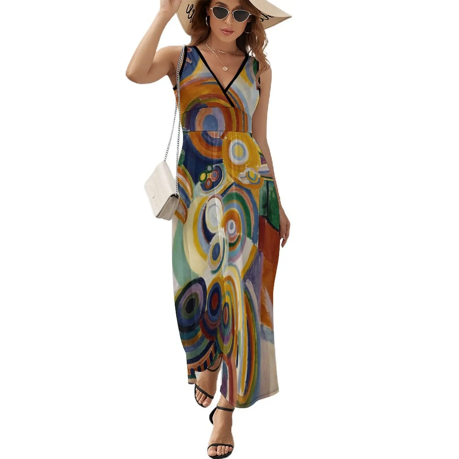 

robert delaunay - Tall Portuguese Woman,No,02. Sleeveless Dress elegant party dress for women 2024 summer woman dress 2024