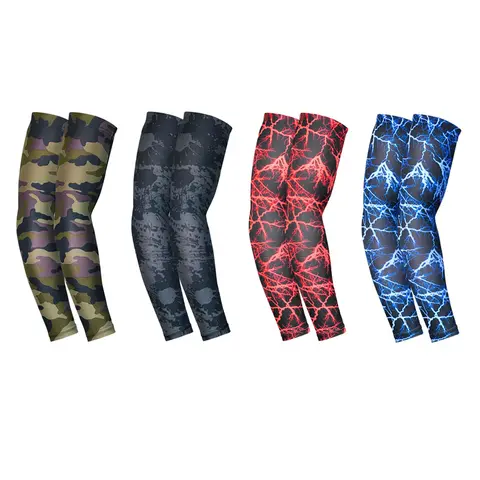 1PC 쿨 남자 스포츠 사이클링 러닝 자전거 UV 태양 보호 커프 커버 보호 팔 슬리브 자전거 빠른 건조 팔 따뜻하게 슬리브