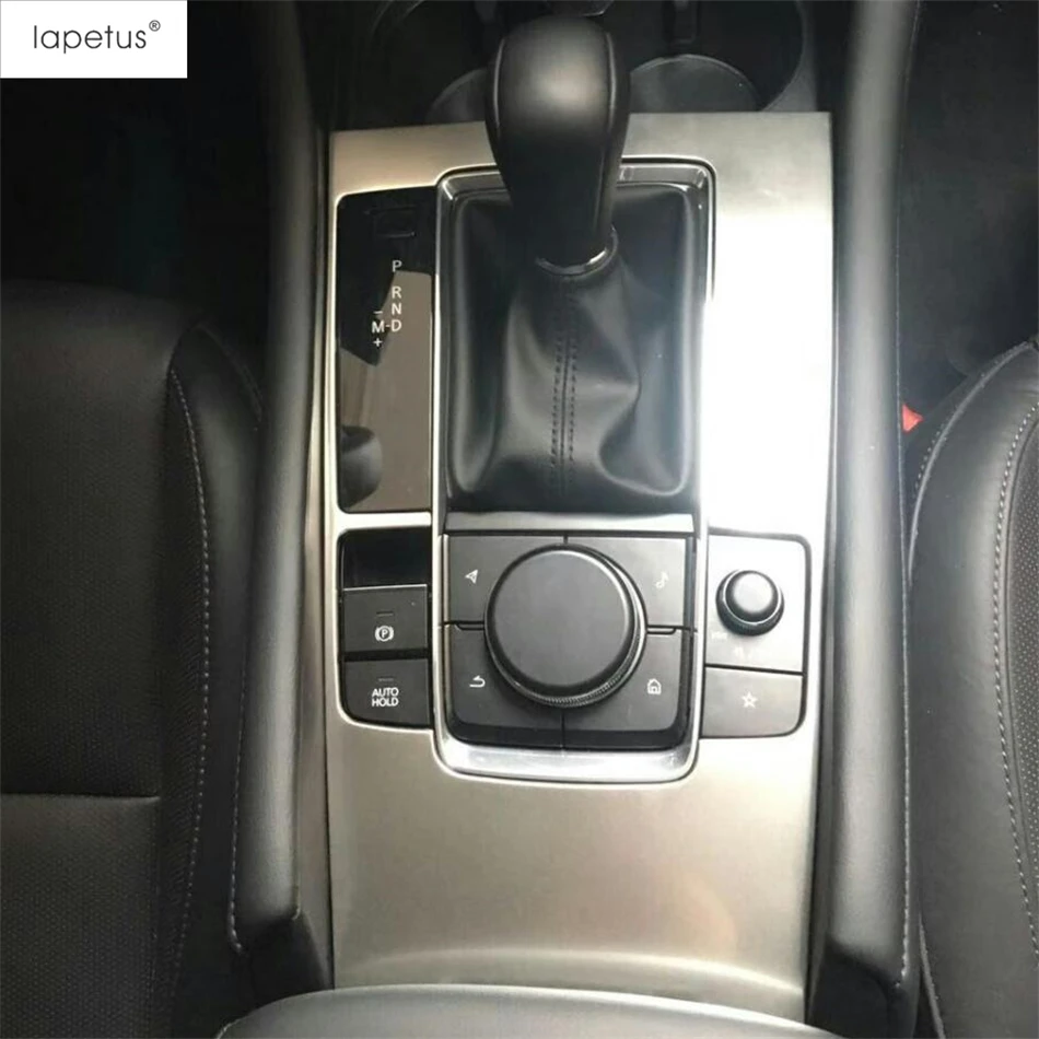 

For Mazda 3 2019 - 2025 Car Central Control Gear Shift Panel Frame Decoration Cover Trim Stainless Steel Interior Accessories