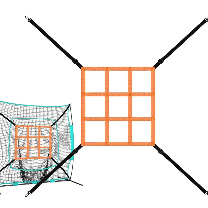 

Strike Zone Target Net Softball Adjustable Pitching Target Baseball Practice Net Attachment Strap For Hitting Batting Catching