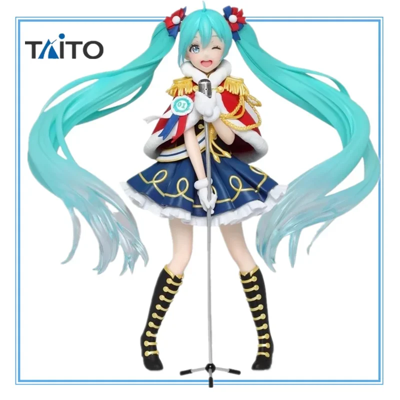 在庫ありオリジナルタイトー初音ミク冬ライブ-pvc-アニメキャラクターモデルコレクションデスクトップ装飾おもちゃフェスティバルギフト