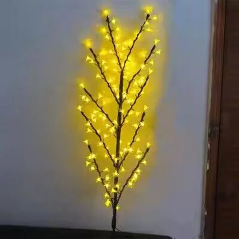 Outdoor Use 6Pcs Led Cherry Blossom Tree branch Waterproof Cherry Blossom Tree Light Parts Christmas Tree Accessories Supplies