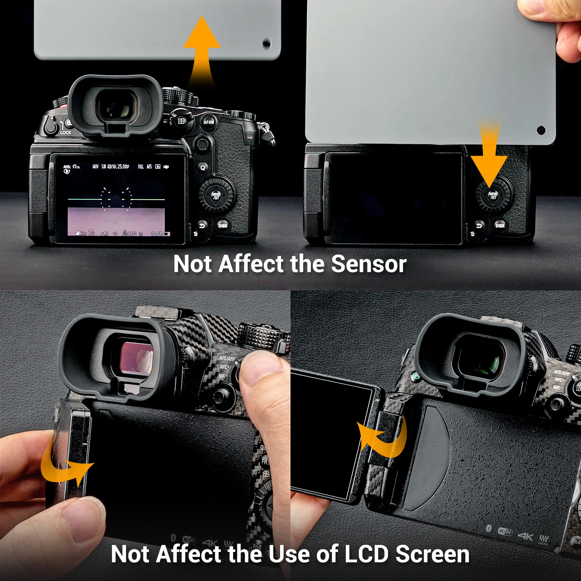 Soft Silicon Long Camera Eyecup Viewfinder Eyepiece Eye Cup for Panasonic DC-GH6 GH5S GH5 Replaces Panasonic 4YE1A561Z EyeCup