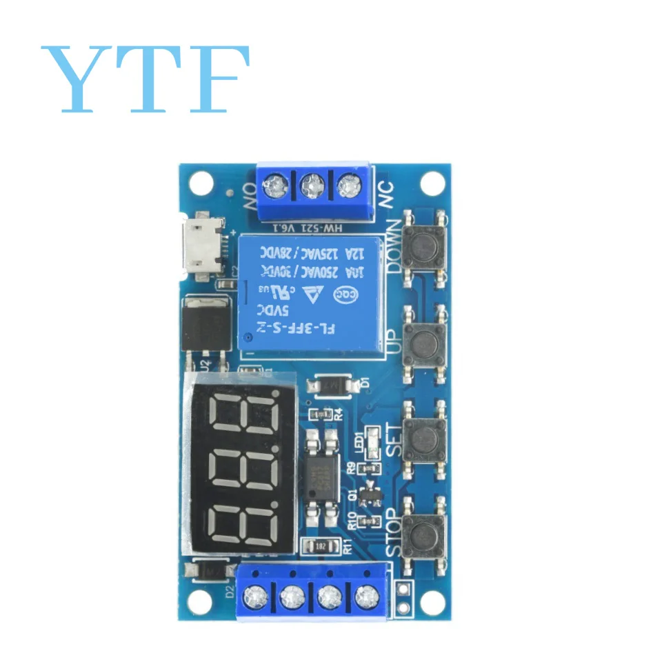 1 channel relay module Delay Disconnection Triggers Delayed Cycle Timing Circuit Switch XY-J02