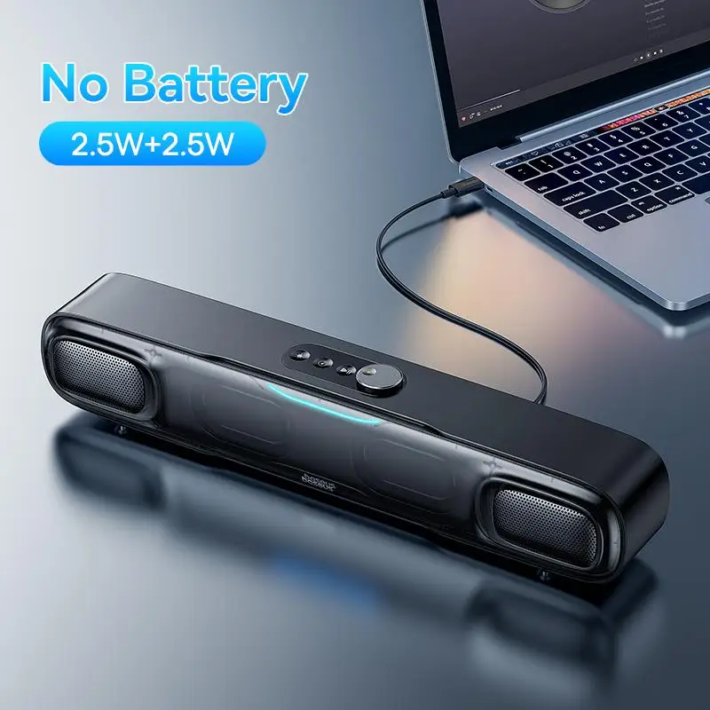 New!!! DS10 Desk Mini Soundbar Speaker Bluetooth 5.3 Triple-Mode Audio 3D Soundscape Surround SubwooferSound Box for Laptop PC