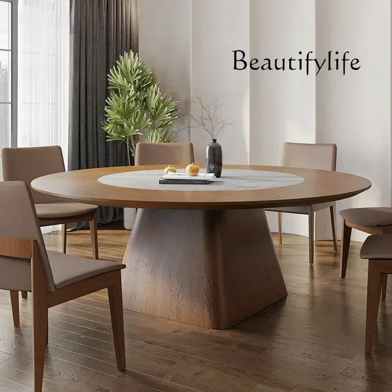 Mesa de Recepción N44 yL Ju, Mesa de Comedor, Mesa de Servicio para Cafetería, Mesa Redonda de Diseño para Cocina, Restaurante, Mesa de Comedor Elegante Extensible Lu