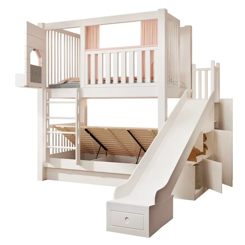 

Full solid wood dream princess bed, bedroom, rabbit bed