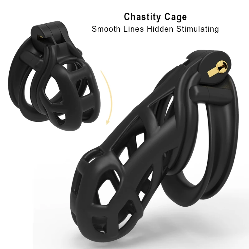 Sexitoys For Men Chastity Device Cobra Cock Cage With 4 Penis Ring Sleeve Lock Bondage Belt Fetish Bdsm Erotic Goods For Adult