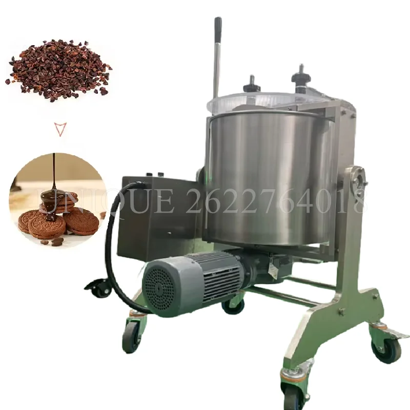 10-100L 750w Electric Wet Stone Grinder Cocoa Stone Refiner Grinder Automatic Melting Storage Tank Chocolate Melanger Machine