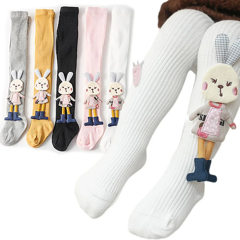 2024 Girls Leggings Children Bunny Bottoms Kids Spring Autum