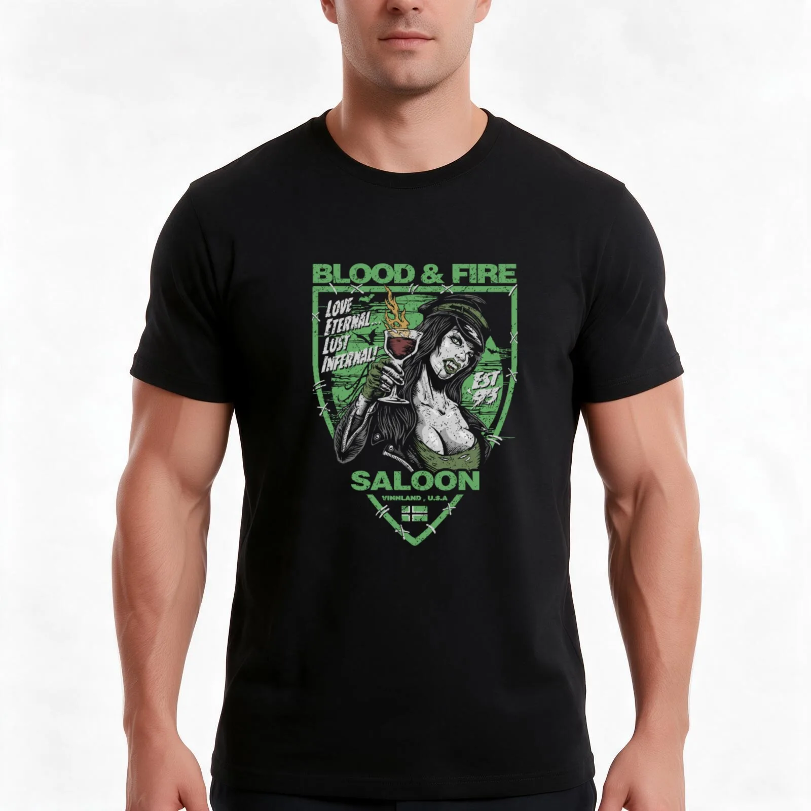 type o negative T-Shirt, Summer Casual Cotton Tee, Oversized Streetwear Tops, Vintage Graphic Print, Loose Fit Short Sleeve