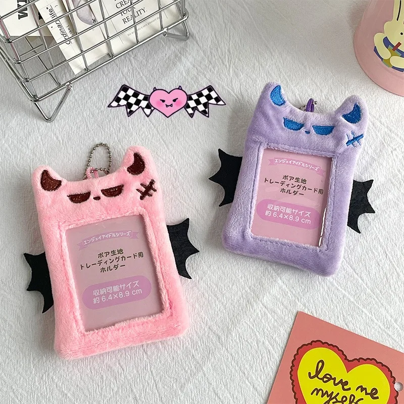 الأرجواني الوردي الشيطان بطاقة كم Photocard عرض قلادة، بطاقة وجبة، بطاقة الحافلة، حامل بطاقة معرف الطالب Taiyaki هدايا المشجعين #6