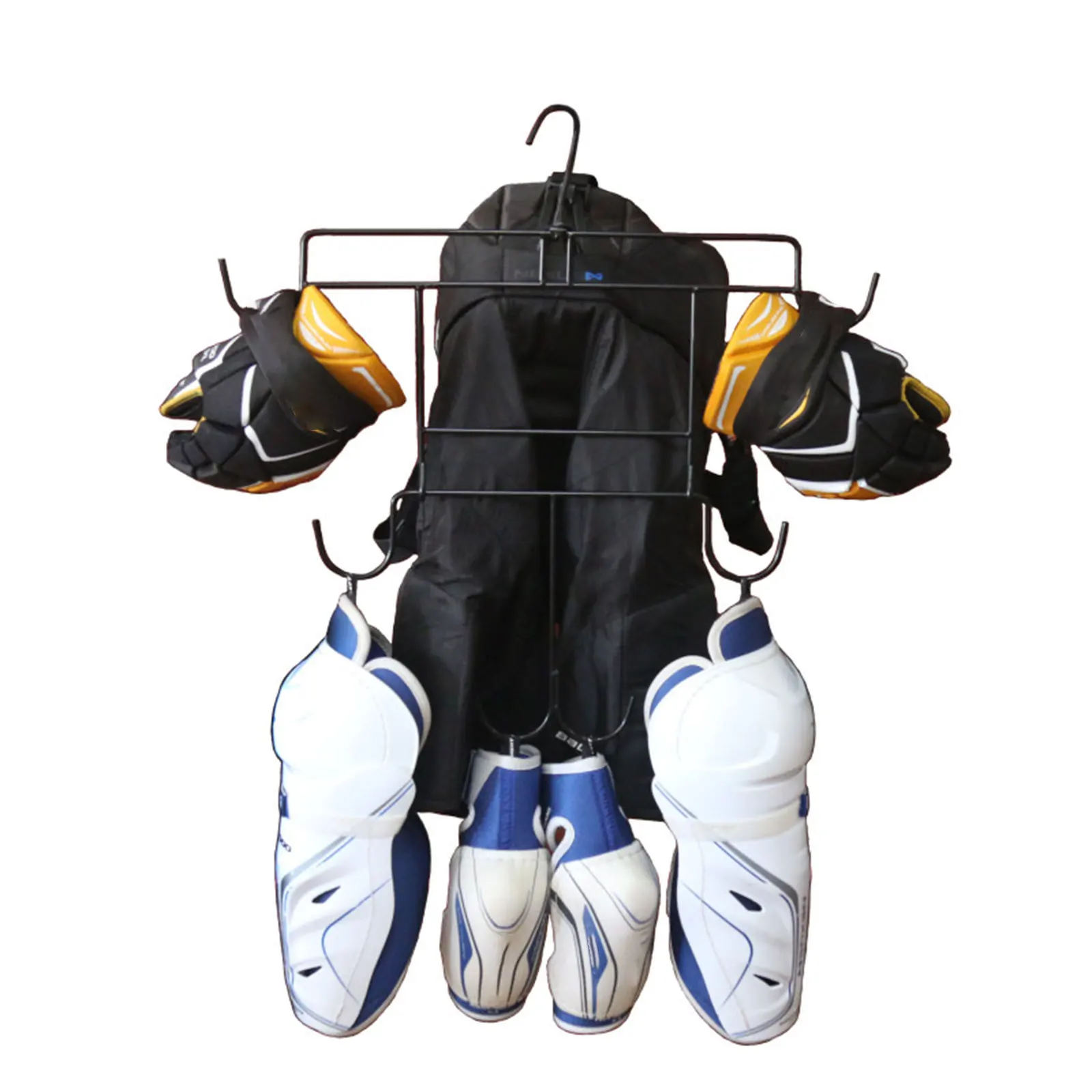 

Ice Hockey Gear Drying Rack Stainless Steel Sports Gear Storage Dry Rack Multipurpose Compact Ice Hockey Equipment Hanger Space