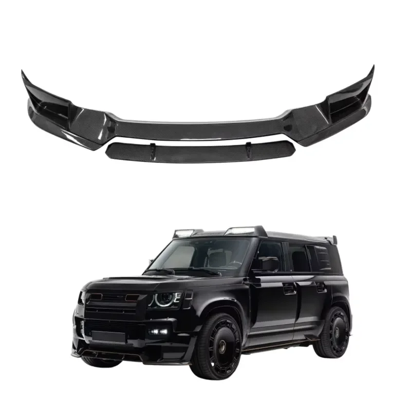 for MIW Dry Carbon Fiber Autoclave Formed Front Bumper Lip Spoiler Glossy Matte Finish for Defender 90 110 130 Various Styles
