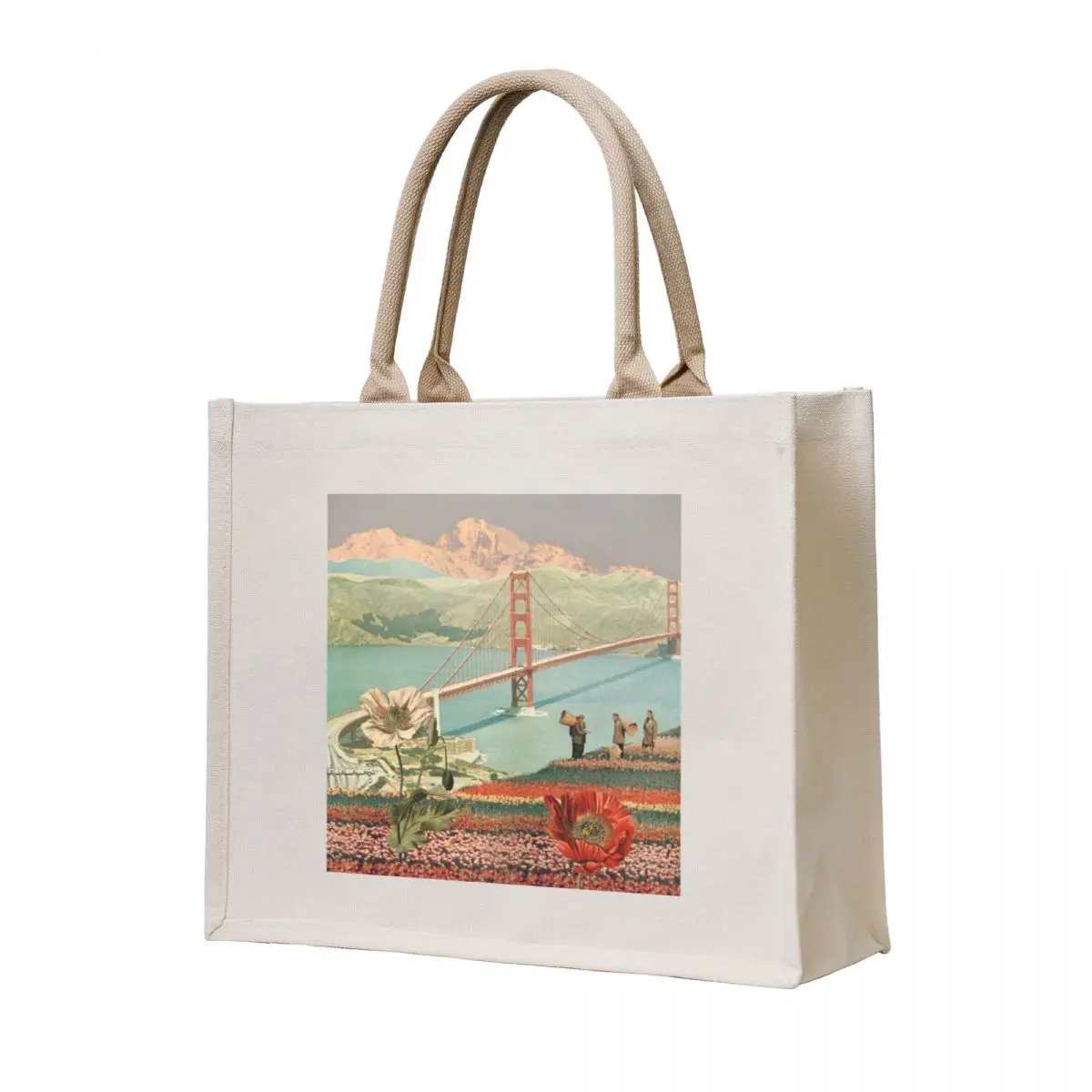 

Golden Gate Dream Tote Bag Cloth bags ecological bags canvas shopping bag Canvas shoulder bag