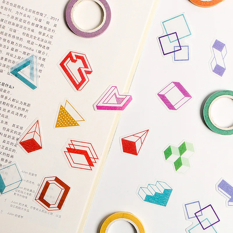 40 Pcs/Set Creative Daily Life Series Mini Paper Sticker Decorative DIY Handmade Arts Craft Sticker Christmas Gift