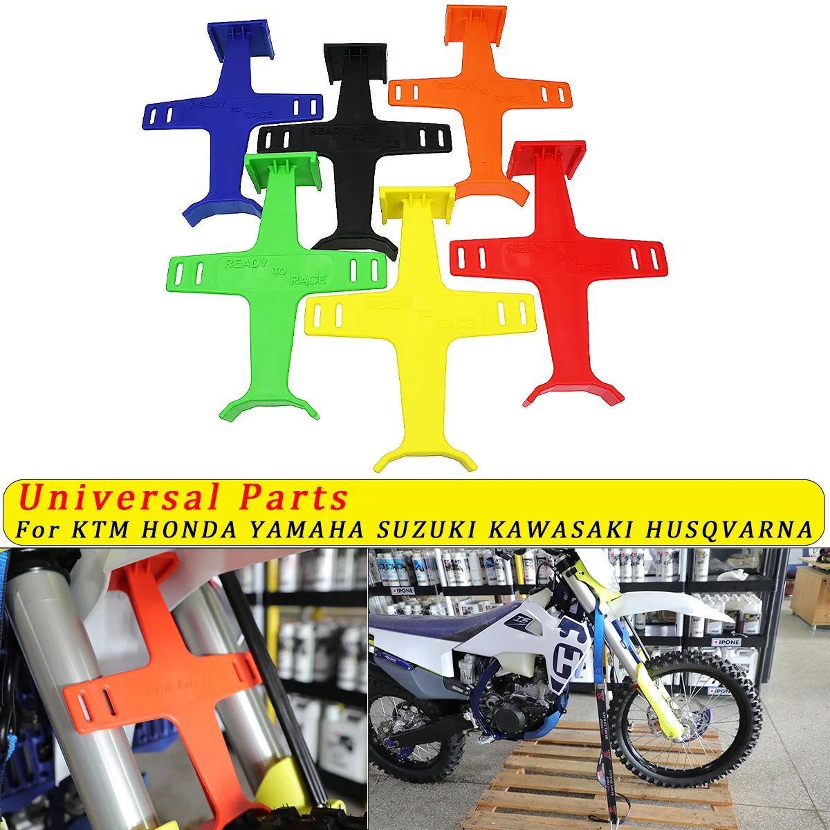 Motorcycle Universal Fork Support Brace For Yamaha Kawasaki Suzuki KTM XCW XC SX XCF EXC SXF For Husqvarna FS FX TX TC FC Honda