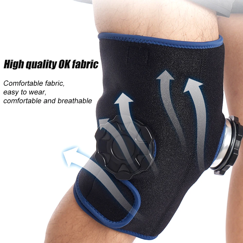 1Set Knee Ice Pack Wrap,Hot & Cold Therapy - Reusable Compression Best for Meniscus Tear,Injury Recovery,Bursitis Pain Recovery