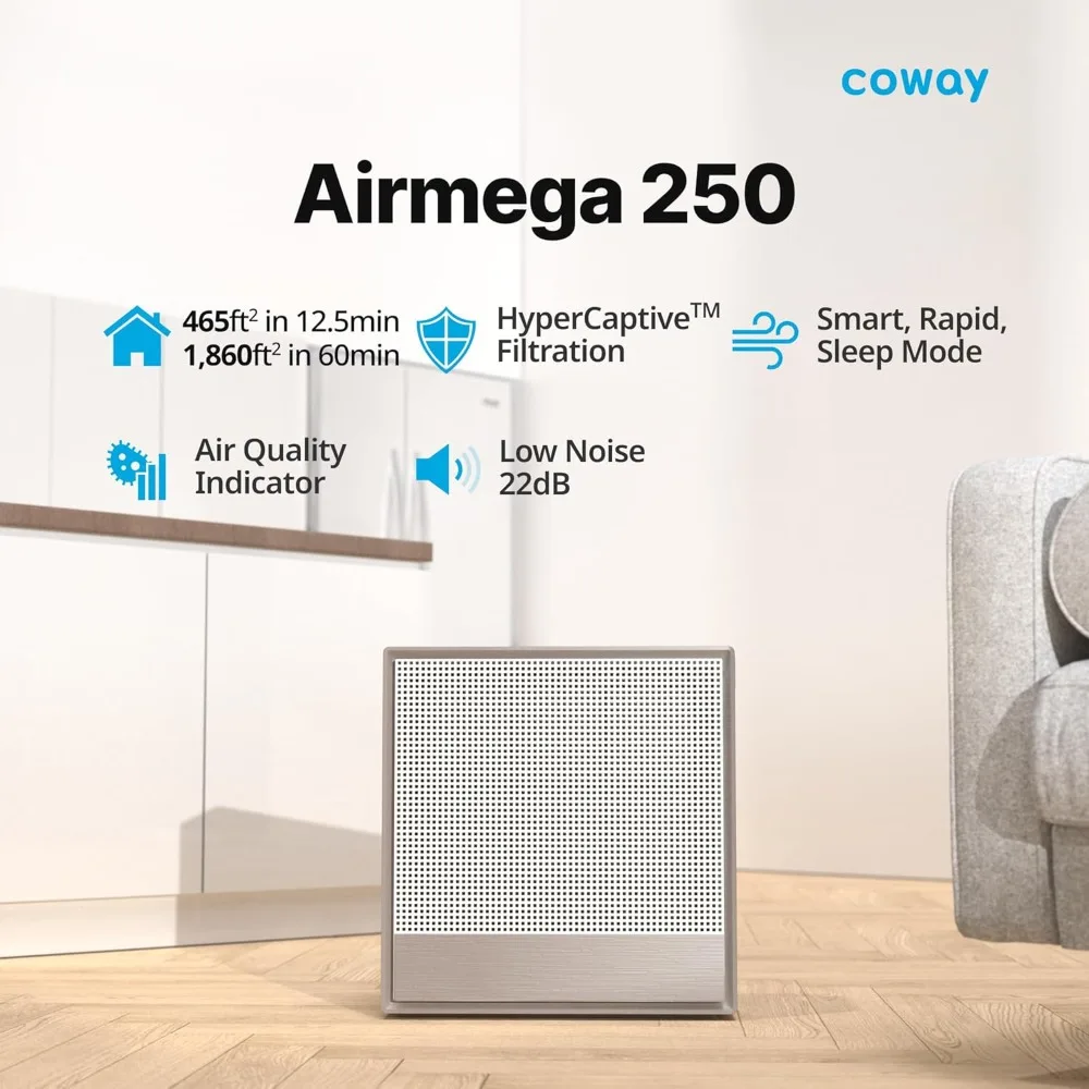 

Air Purifiers for Home Large Room Up to 1,860 ft², Washable Pre-Filter and True HEPA Filter for Smoke