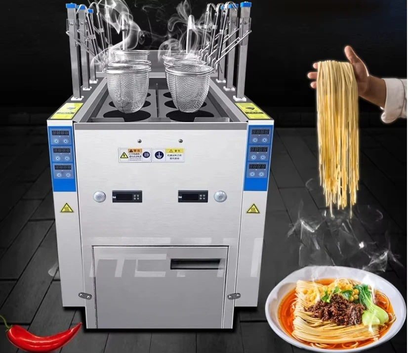 

Профессиональная газовая индукционная плита Chefmax из нержавеющей стали для приготовления пасты и лапши, коммерческая, для ресторанов, с автоматическим электрическим управлением